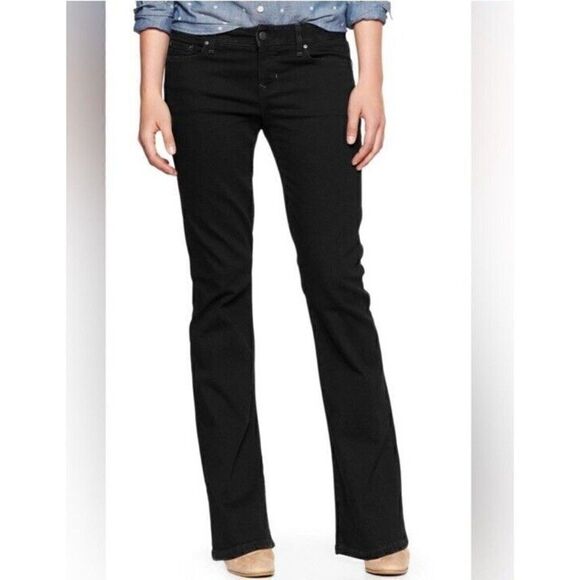Gap Perfect Boot Cut Stretch Denim Jeans Black 32R - Picture 1 of 5